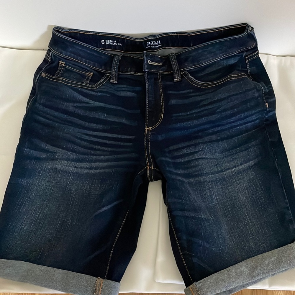 ana denim bermuda shorts